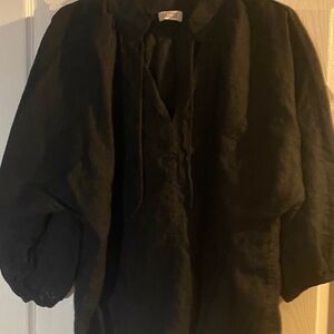 AYR Black 3/4 blouson sleeve Blouse